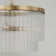 17" W x 11.5" H 3-Light Dual Mount Pendant with Clear Beveled Fluted Glass