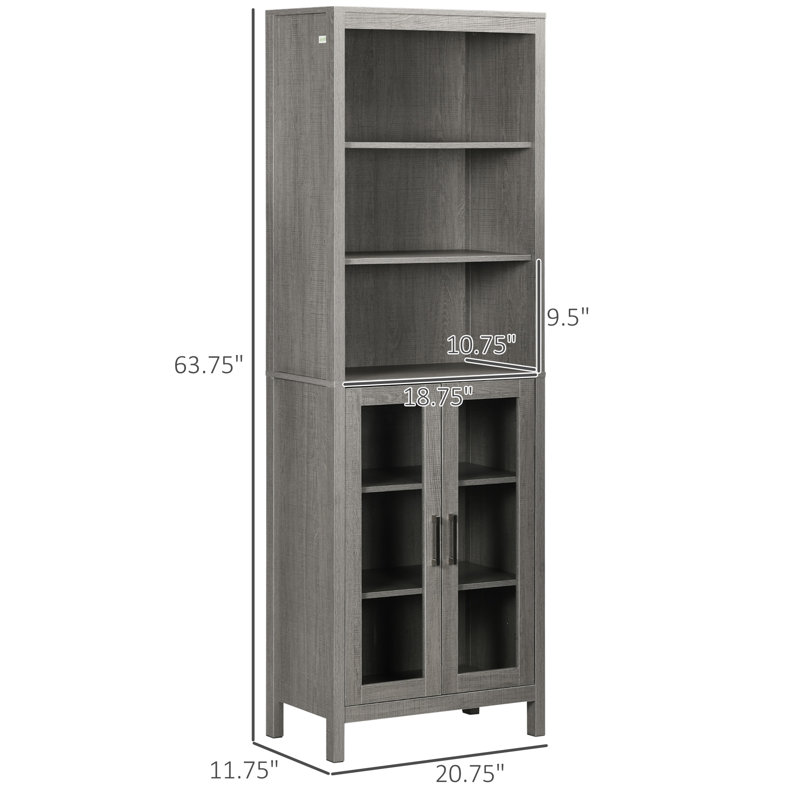 Armoire de literie autoportante, Gris