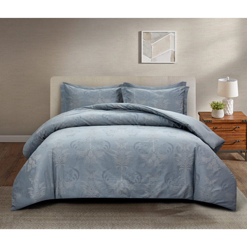 Ensemble de housse de couette Silvaris, Housse de couette très grand et 2 taies d'oreille
