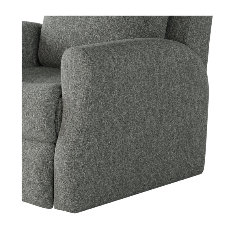 Fauteuil inclinable Fame, Polyester gris clair, Power/Rocker