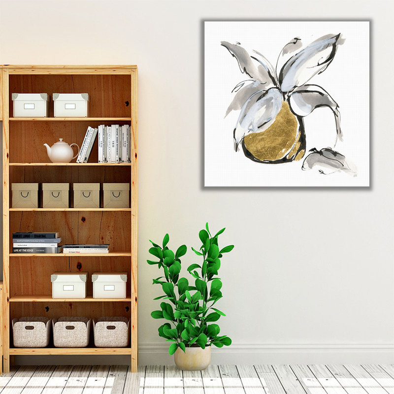 «Gilded Vase I», reproduction d'art sur toile, H 24 po x l 24 po