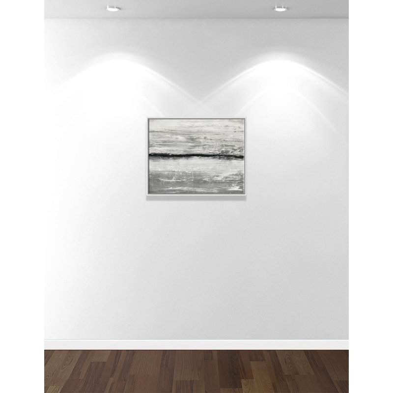 «Card Horizon Nightfall - Floater Frame», reproduction d'art sur toile, Cadre blanc, H 22 po x l 28 po x P 2 po
