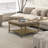 Locke Nailhead Trim Tufted Upholstered Coffee Table