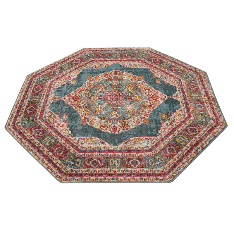 Oriental Indoor Rug, Octagon 5'