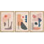 " Retro Mid-Century Colourful Variety Abstract Shape Illustration Modern Art Chic Relax Multicolor " 3 - Pieces-98697721-98697720