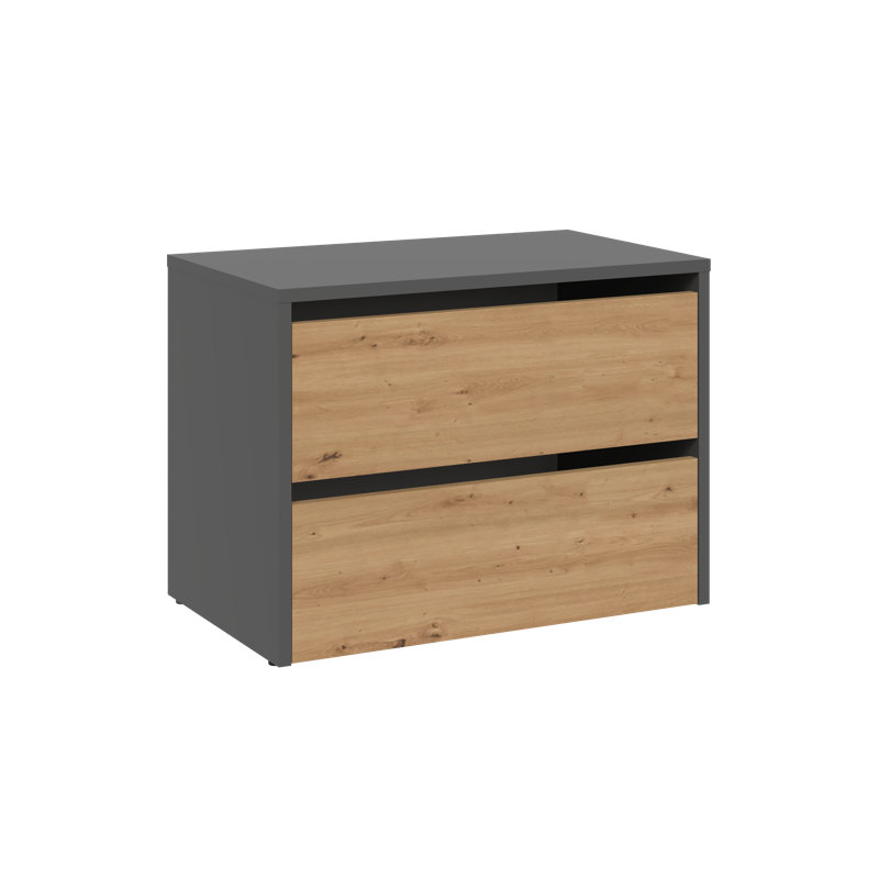 6 Pair Shoe Storage Cabinet, Anthracite/Artisan