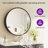 Gervon Round Wall Mounted Medicine Cabinet with Shelves-97885410-97885416