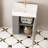 21.6 " W Free Standing Wall Mounted 1 Single Vanity Bathroom Vanity With Ceramic Top-22393643