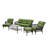 Herrin 5 - Person Patio Conversation Set with Cushions-1081044663-1081044662
