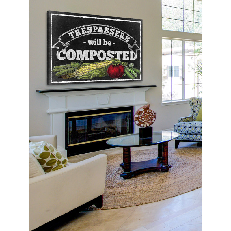 Veggies Chalk - Wrapped Canvas Print, 41cm H x 61cm W