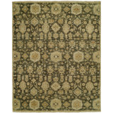 Hand Knotted Wool Southwestern Area Rug in Brown