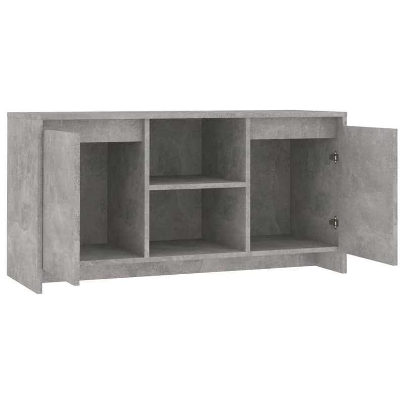Naila Unfinished TV Stand, Concrete Grey