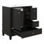 Ensemble de meuble-lavabo simple 30 po avec une porte et trois tiroirs, une armoire de rangement en bois massif de 30 po avec lavabo-1839628785
