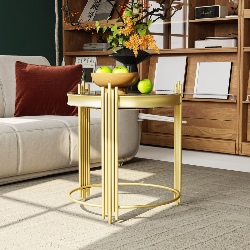 Unique End Table With Clock Top