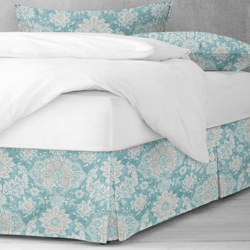 Indali Aqua King Bed Skirt 18" Drop, California King, 15"