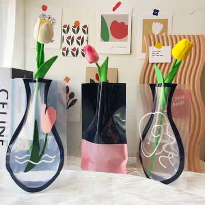 Vase à fleurs pliable