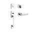 La Jolla Handleset with Single Cylinder Deadbolt and Door Lever and Rosette-2114732504-2115011632-2115012404