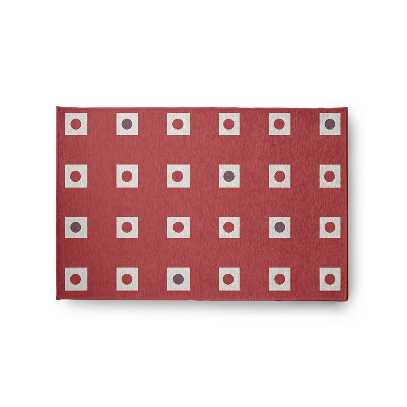 Chenille Geometric Rug, Rectangle 2' x 3'