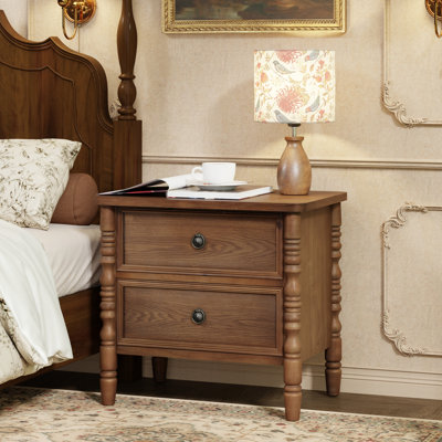 Table de chevet 2 tiroirs French Country Farmhouse
