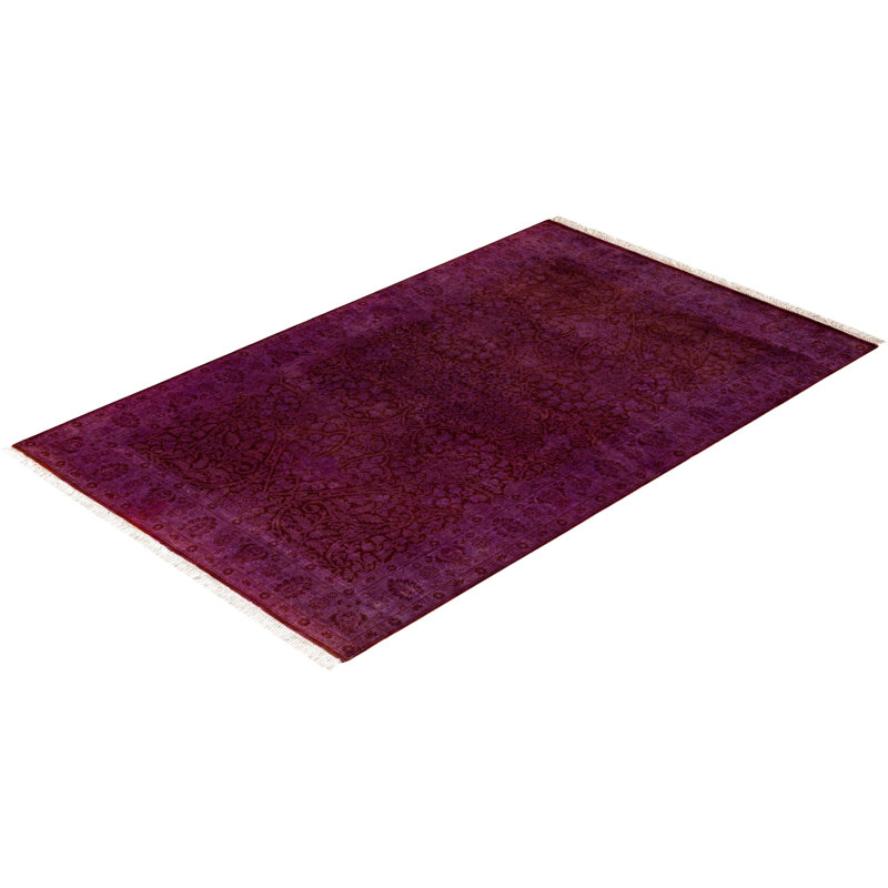 Fine Vibrance One-of-a-Kind 4' 0" X 6' 3" Hand Knotted Area Rug