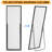 Koudia Metal Framed Standing Mirror-2019603330-2019603334