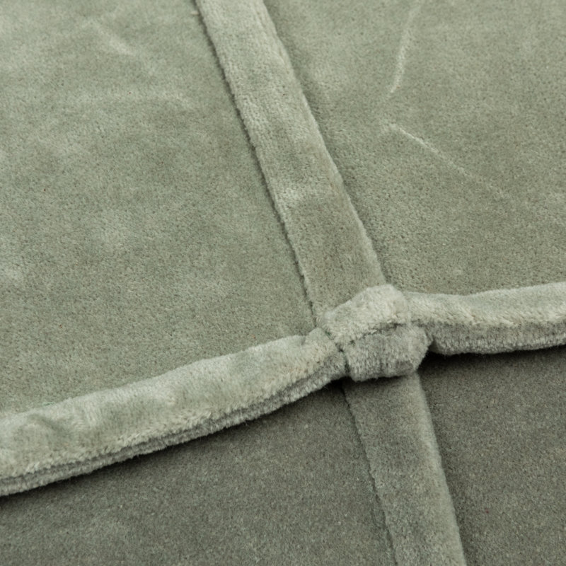 Repose-pieds Schick, Velours bleu sarcelle