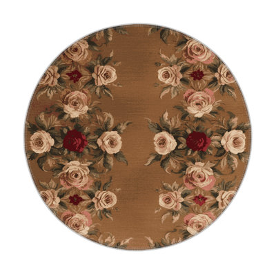 French Brown Indoor and Outdoor Area Rug