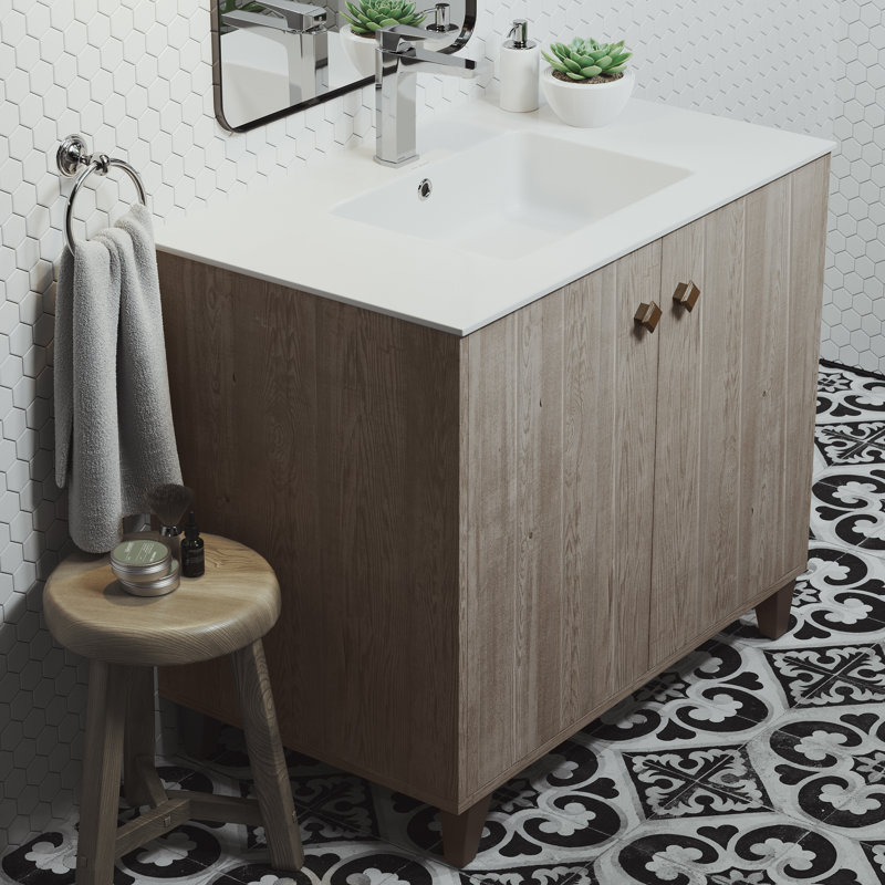  Voltaire 37 Vanity Top Sink with Single Faucet Hole