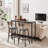 Marthel Bar Table Set With 2 Bar Stools PU Soft Seat With Backrest-1743256552-1743256559