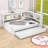 Full Metal Daybed with Storage Space and USB Ports-105503626