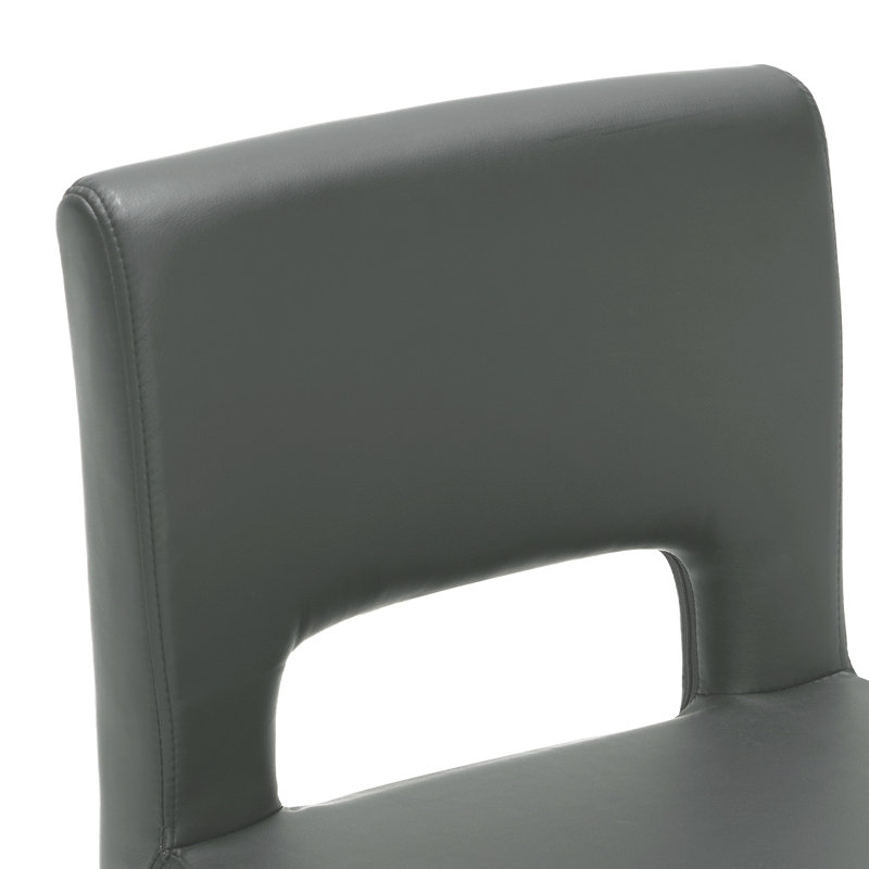 Tabouret de comptoir rembourré 26 po Daco, Gris, 2