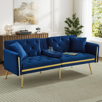 2 Seater Reclining Velvet Loveseat
