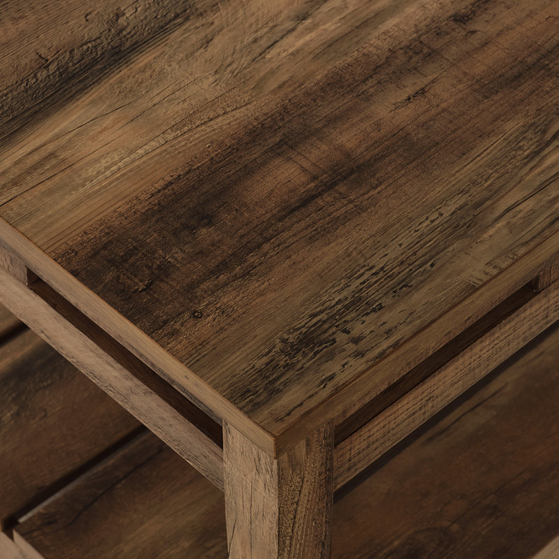 Table basse avec rangement Mendonca, Chêne rustique