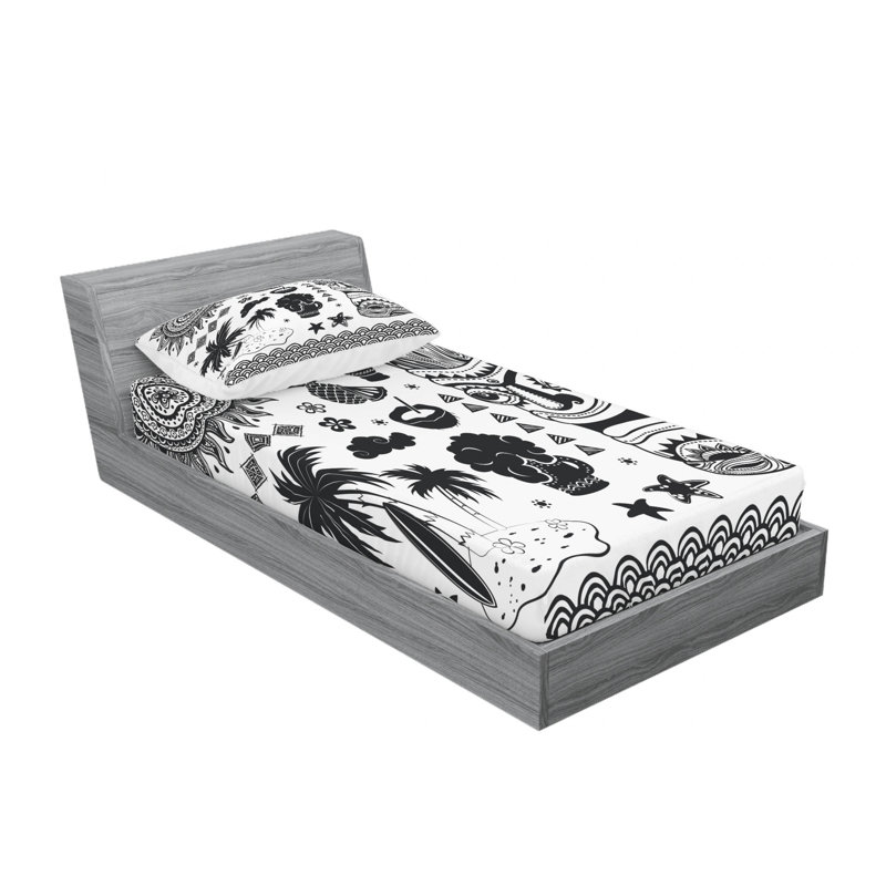 Microfiber Sheet Set, Twin Sheet Set with Fitted Sheet