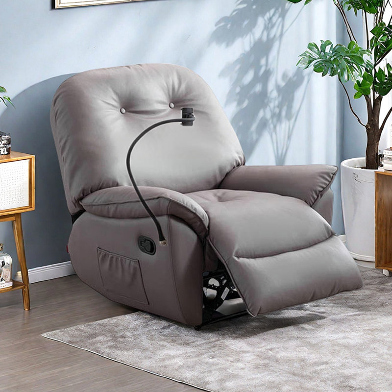 Fauteuil inclinable ergonomique manuel Liggett, Gris