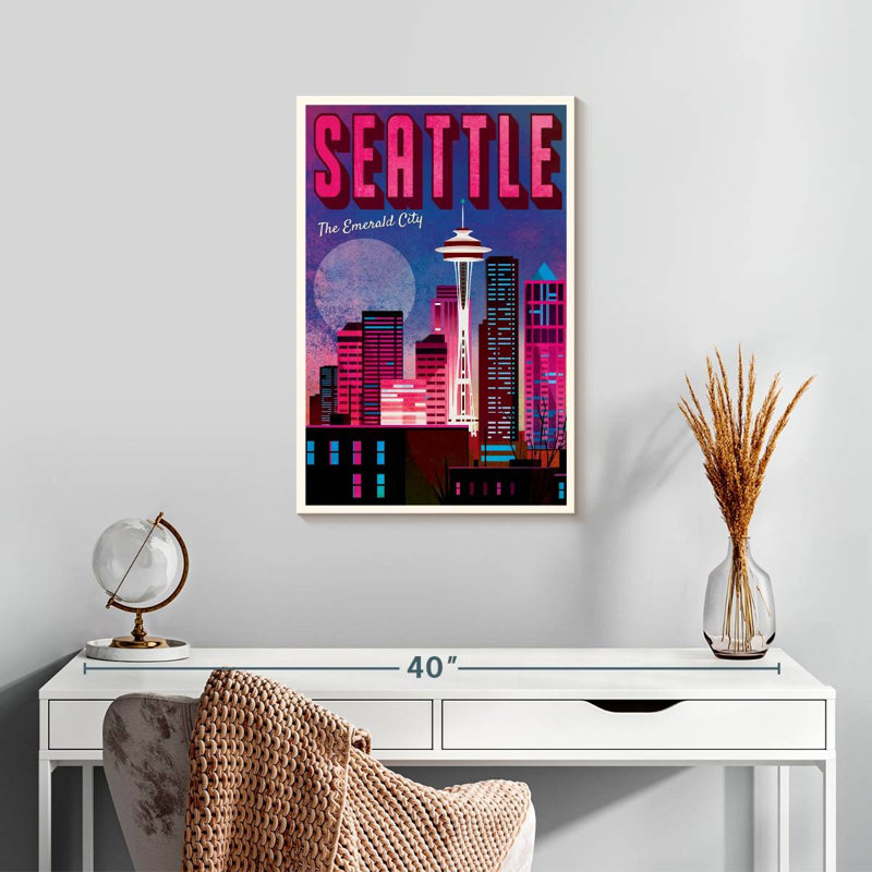 The Emerald City Seattle, H 24 po x l 16 po