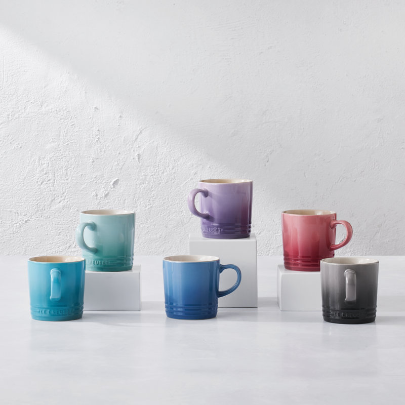 Le Creuset Stoneware Set of 6 Pastel Mugs