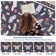Insect Floral Area Rugs Modern Accent Carpet with Non-Slip Backing, Stain-Resistant Low Pile Floor Cover, Machine Washable Ultra-Soft Indoor Mat for Living Room, Bedroom, Kitchen