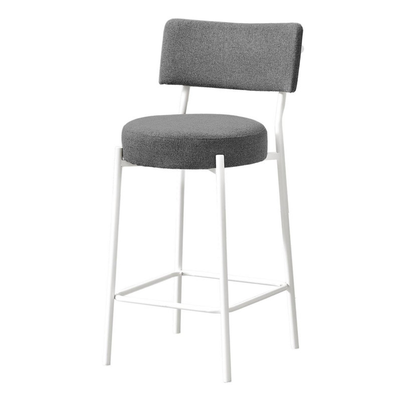 Modern Minimalist Barstool, White