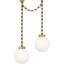 Bellamy 2 Light Statement Chain 16" Globe Chandelier-1921342657-1921342658
