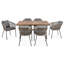 Ensemble repas de patio 7 pièces GO-671709189