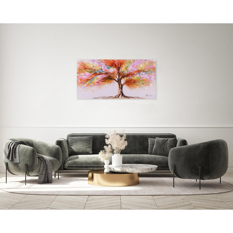 Hand -painted Magic Blossom Tree Acrylic Painting