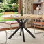 120 cm Beech Round Dining Table-497877930