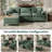 108'' Comfy  L Shaped Sectional Modular Cloud Sofa with Ottoman, Tool-free Easy Assembly Corduroy Couch-737905648