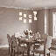 Lustre 8 lumières Aldegonde en nickel satiné-129437279