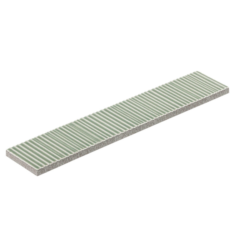 Meridian  2-in. x 10-in. Subway Linear Textured Glossy Ceramic Wall Tile, Continent