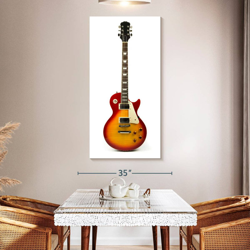 Guitare électrique classique, H 54 po x l 27 po