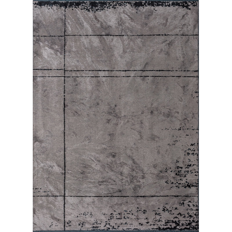 Tapis noir / gris Rapture, Rectangle 7 pi 10 po x 11 pi 2 po