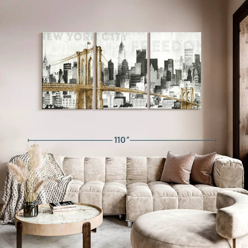 Senne, New York, horizon I, H 45 po x l 92 po