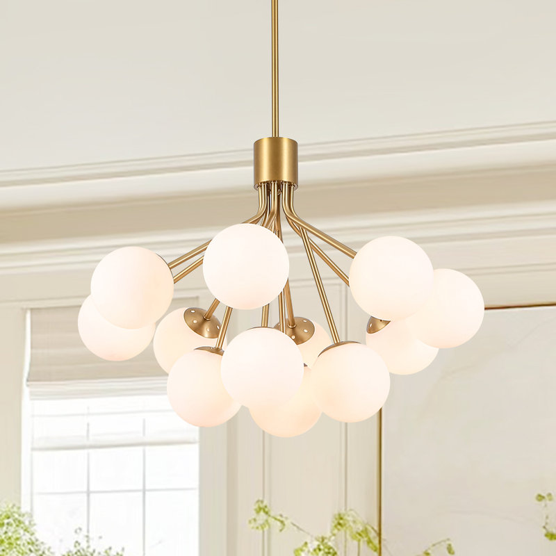 Lustre spoutnik 12 lumières Mid-Century